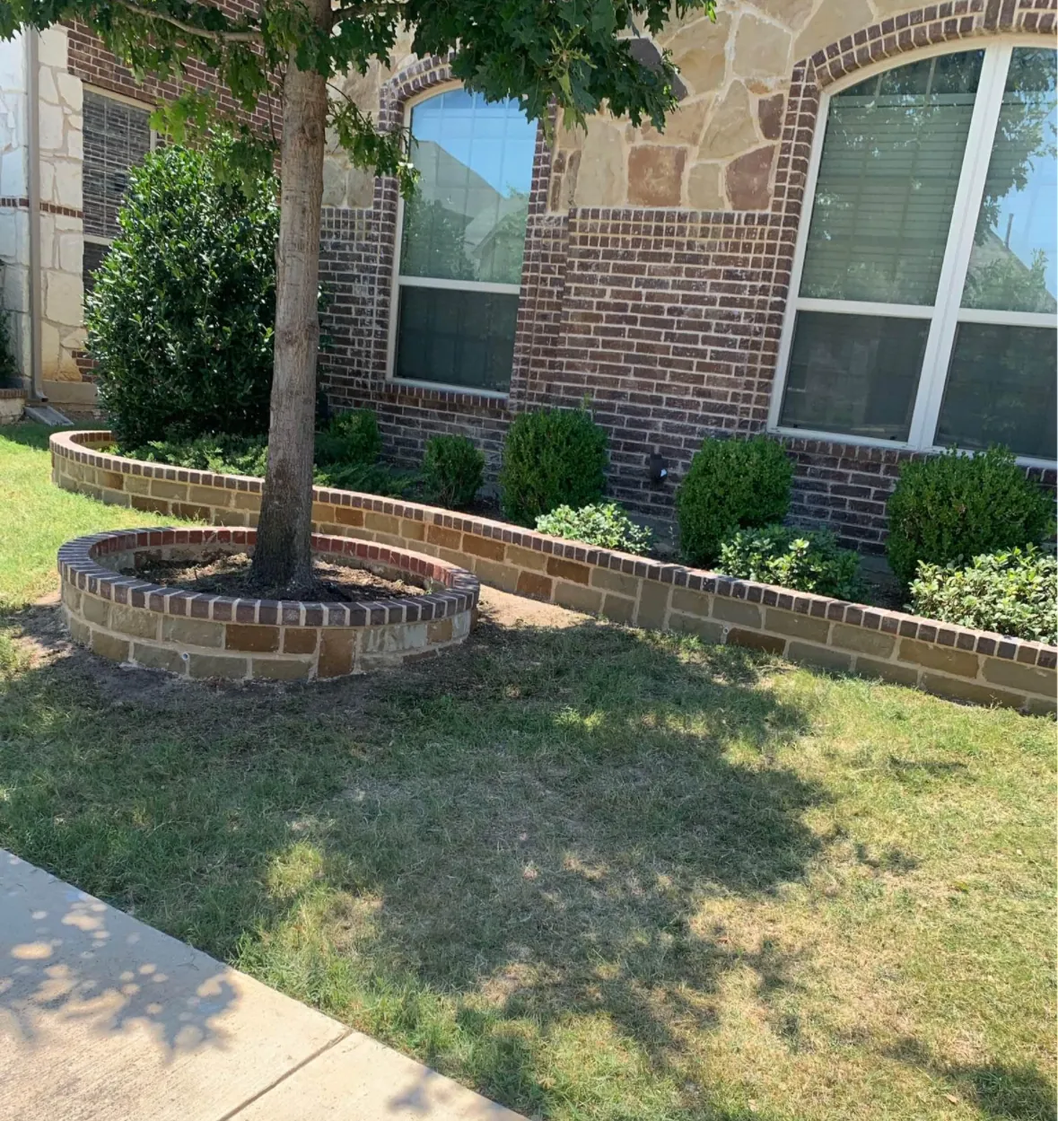 Chopped Oklahoma Border with Brick Cap - Fort Worth, TX