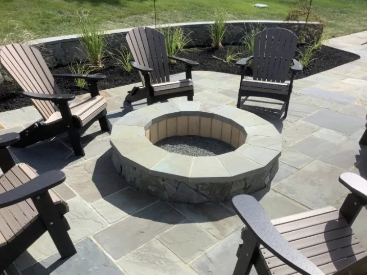 Circular Stone Fire Pit