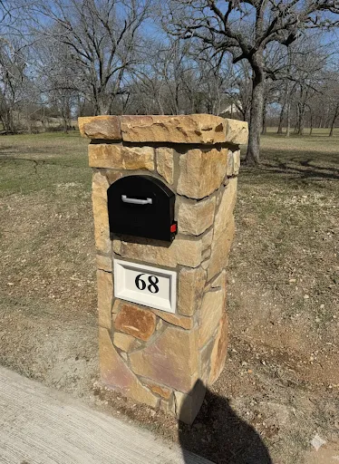 Stone Mailbox Construction